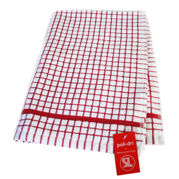 Poli-Dri Tea Towel - Red