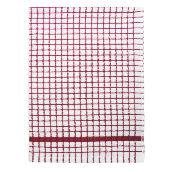 Poli-Dri Tea Towel - Burgundy