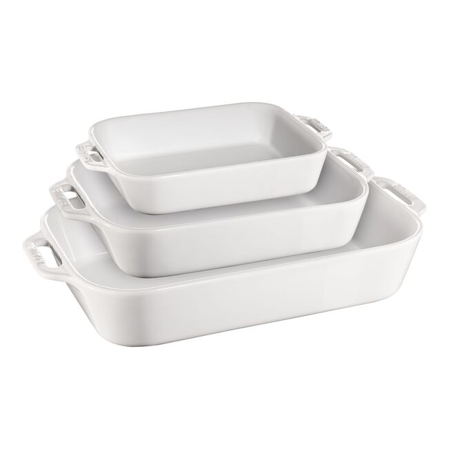 Staub Ceramique Rectangular Baking Dish Set 3 Piece