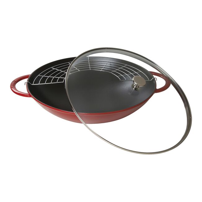 Staub 14" Wok Cherry