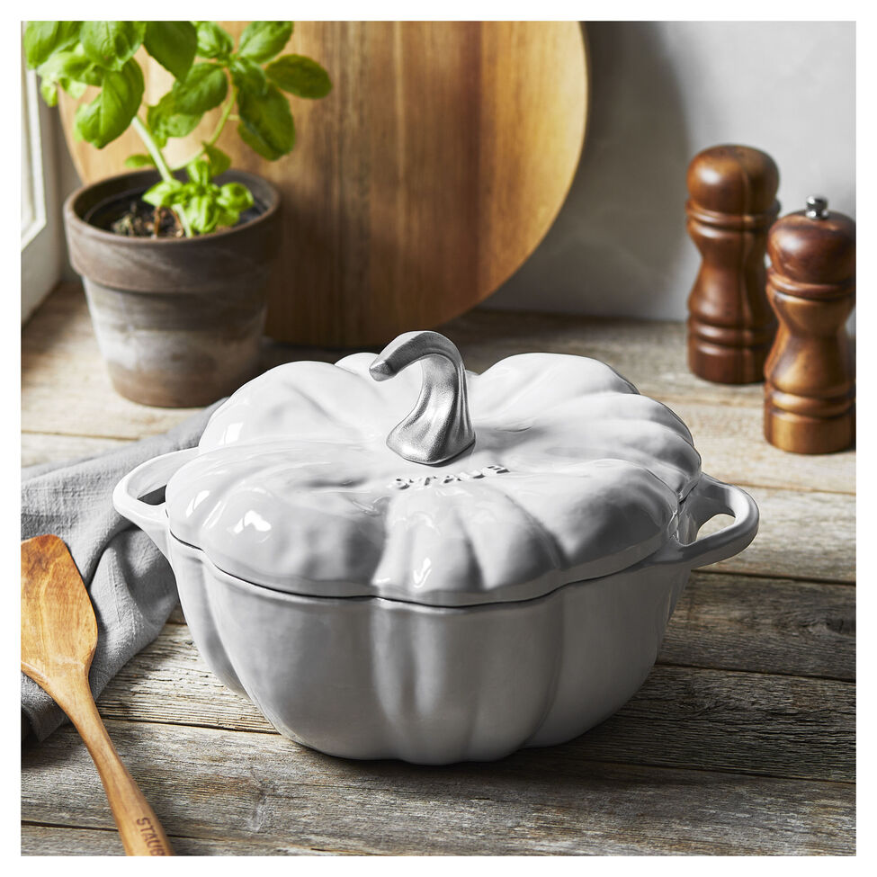 STAUB 3.3L Pumpkin Cocotte Whi-37941