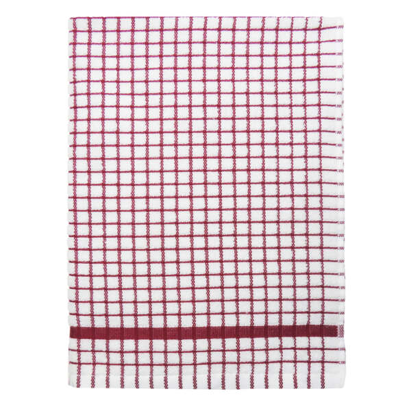 Poli-Dri Tea Towel - Burgundy