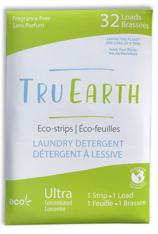 TRU EARTH ECO-STRIPS LAUNDRY Fragrance Free 32 strips