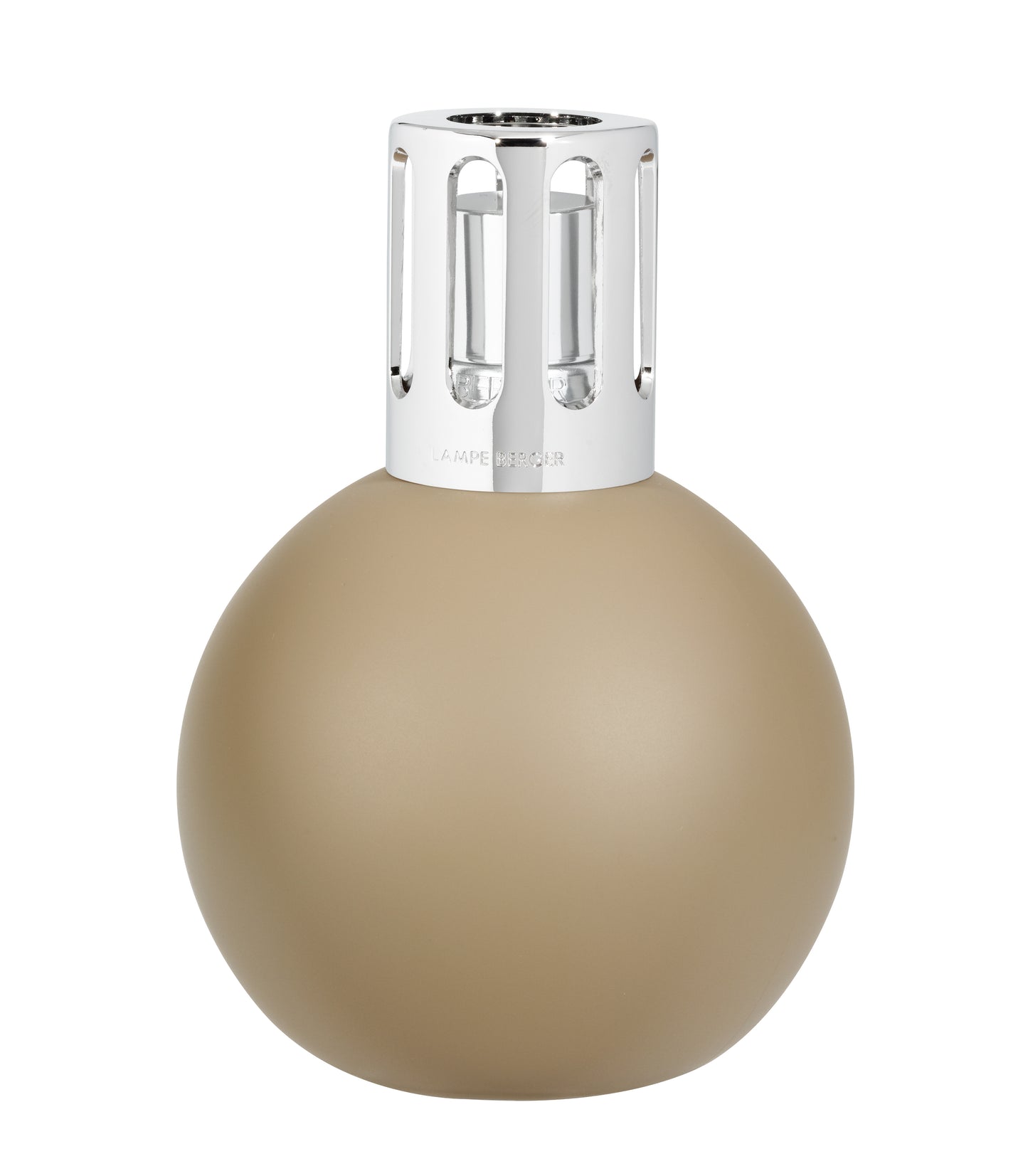 Round Taupe Lampe
