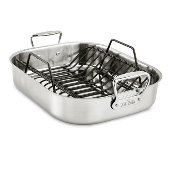 All-Clad Roaster W/Rack Large Holds Up To 25LB Turkey